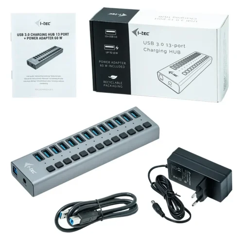 Alternative view of i-tec USB 3.0 Charging HUB 13 port 60W