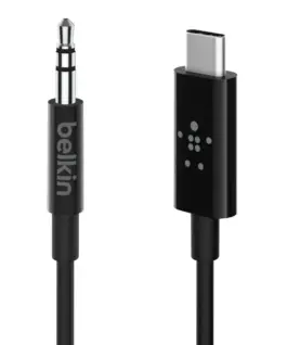 Belkin адаптер USB-C for 35mm Audio 09m черен