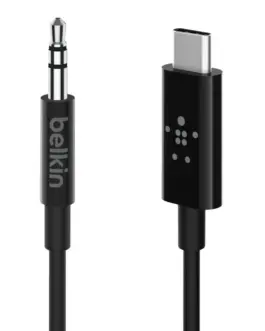 Belkin адаптер USB-C for 35mm Audio 09m черен