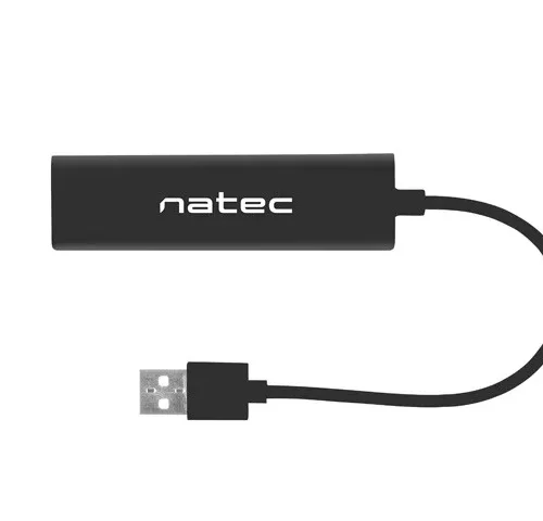Natec USB Hub 3-ports + RJ45 Dragonfly
