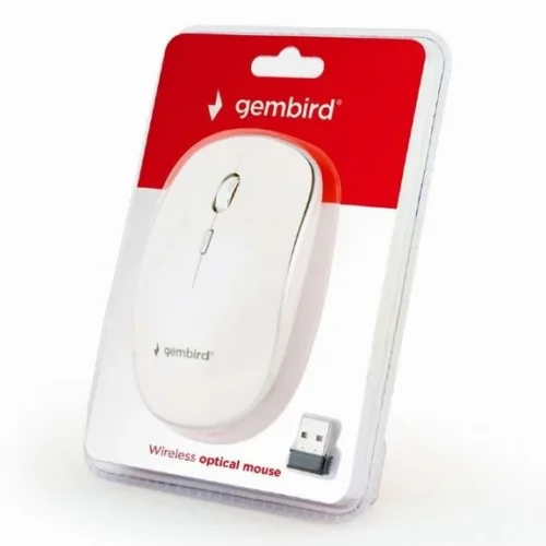 Gembird Wireless optical mouse бял