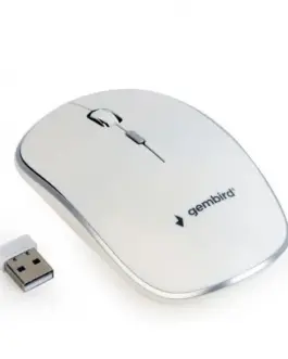 Gembird Wireless optical мишка бял