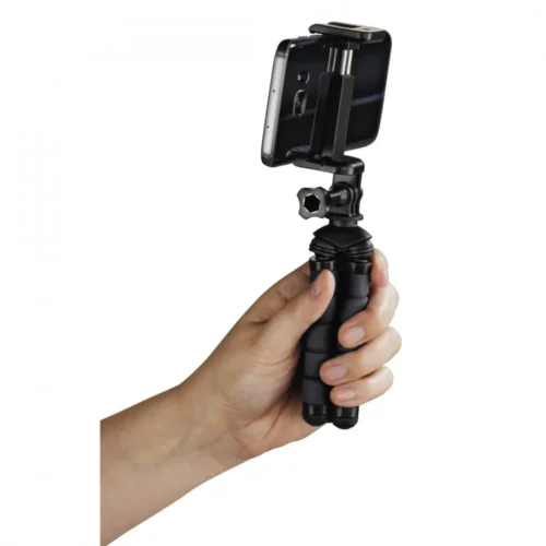 Hama Mini-tripod flex 2in1 14 cm черен