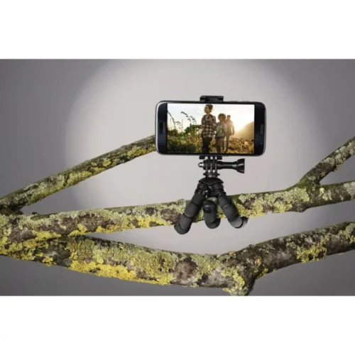 Hama Mini-tripod flex 2in1 14 cm черен
