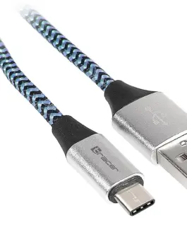 Tracer кабел USB 2.0 Type-C male - C male 10m черен-blue