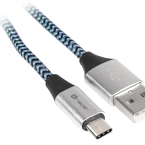 Tracer кабел USB 2.0 Type-C male - C male 10m черен-син