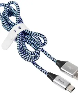 Alternative view of Tracer кабел USB 2.0 Type-C male - C male 1,0m черен-blue