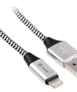 Tracer кабел USB 2.0 iPhone AM lightning 10m черен-silver