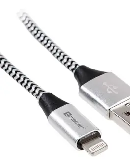 Tracer кабел USB 2.0 iPhone AM lightning 10m черен-silver