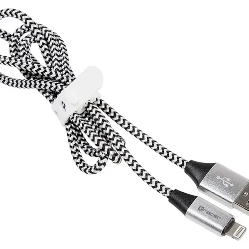 Alternative view of Tracer кабел USB 2.0 iPhone AM lightning 1,0m черен-silver