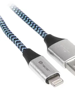 Tracer кабел USB 2.0 iPhone AM lightning 10m черен-blue