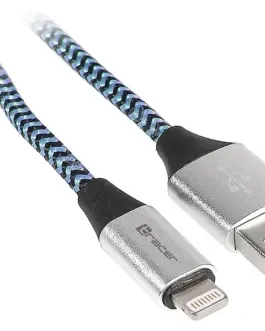 Tracer кабел USB 2.0 iPhone AM lightning 10m черен-blue