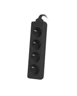 Alternative view of Lanberg Power strip for UPS 1.5 m черен 4XPL