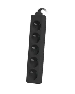 Alternative view of Lanberg Power strip for UPS 1.5 m черен 5XPL