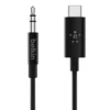 Belkin адаптер USB-C for 35mm Audio 18m черен