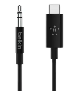Belkin адаптер USB-C for 35mm Audio 18m черен