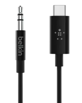 Belkin адаптер USB-C for 35mm Audio 18m черен