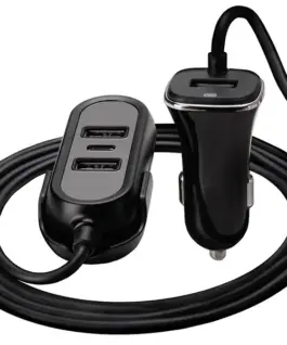 Alternative view of Tracer зарядно за кола 12-24V Multicharge 3xUSB 7,2A + PD 18W