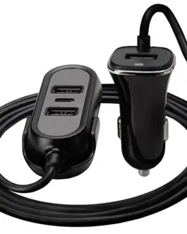 Alternative view of Tracer зарядно за кола 12-24V Multicharge 3xUSB 7,2A + PD 18W