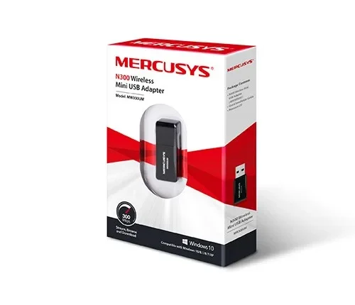 TP-LINK Network interface controller Mercusys MW300UM Mini WiFi N300 USB 2.0