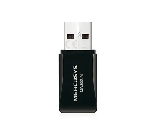 Alternative view of TP-LINK Network interface controller Mercusys MW300UM Mini WiFi N300 USB 2.0