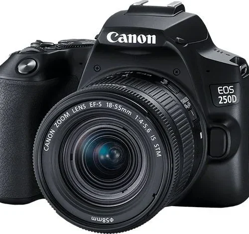Canon Aparat lustrzanka EOS 250D черен + 18-55S 3454C002