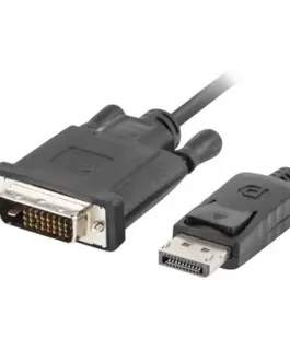Lanberg кабел DisplayPort v1.2 DVI-D(24+1) 1.8M черен