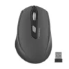 Natec Mouse wireless Siskin 2400DPI черен-gray with a quiet click