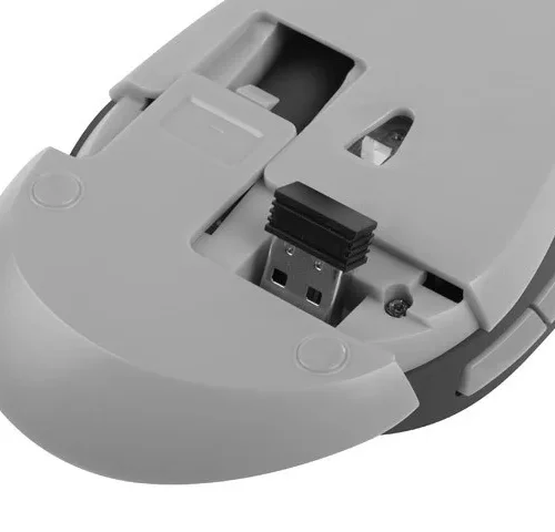 Natec Mouse wireless Siskin 2400DPI черен-gray with a quiet click