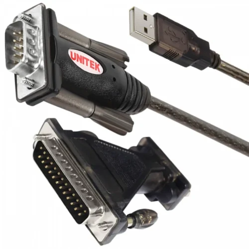Alternative view of Unitek адаптер USB- 1xRS-232 + адаптер DB9F/DB25M Y-105A