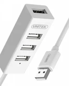 Alternative view of Unitek Hub 4x USB 2.0, Y-2146 1x Phone зарядно, бял