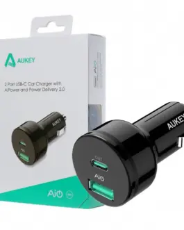 AUKEY зарядно за кола ultrafast CC-Y7 2 CC-Y7 2xUSB Power Delivery 2.0 5.4A 36W
