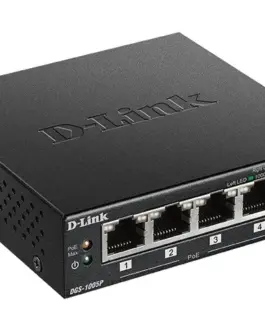 D-Link Switch DGS-1005P 5xGbE (4xPoE+ 60W)