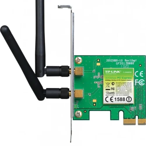 TP-LINK 300Mbps Wireless N PCI Express адаптер (2.4GHz) 2x2dBi (SMA) BOX