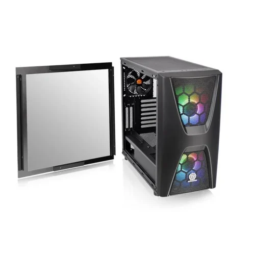 Thermaltake кутия за компютър Commander C34 Tempeчервен Glass