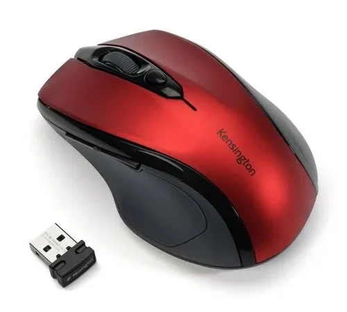 Kensington Wireless mouse medium-size Pro Fit ruby червен