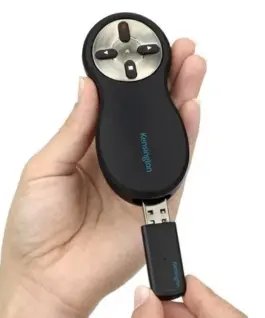 Alternative view of Kensington Wireless presenter with червен laser