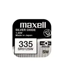 Бутонна батерия сребърна MAXELL SR512 SW /335  1.55V