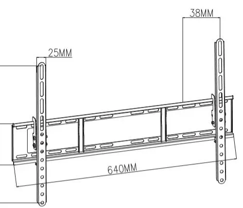 TB TV wall mount up to 80 35kg TB-751E