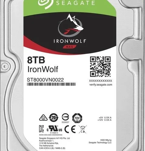 Alternative view of Seagate Disc IronWolf 8TB 3,5 256MB ST8000VN004