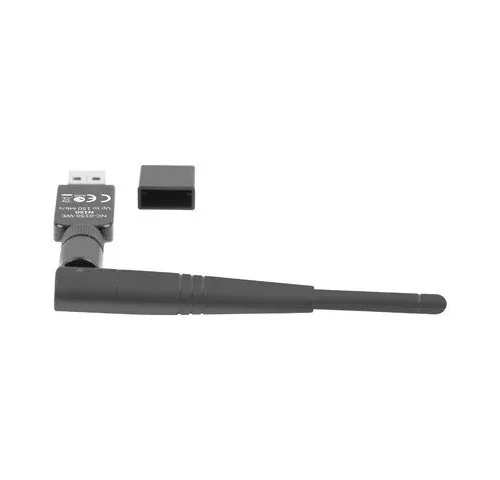 Alternative view of Lanberg USB N150 network card 1 external antenna NC-0150-WE