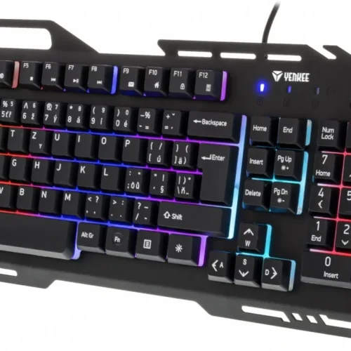 Alternative view of YENKEE Keyboard YKB 3200 SHADOW metal, LED