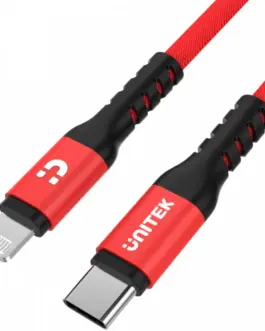 Unitek кабел USB-C - Lightning 1M M/M MFI; C14060RD