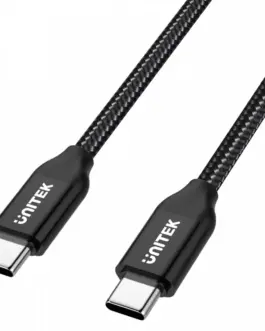Unitek кабел USB-C - USB-C PD 2M M/M; C14059BK