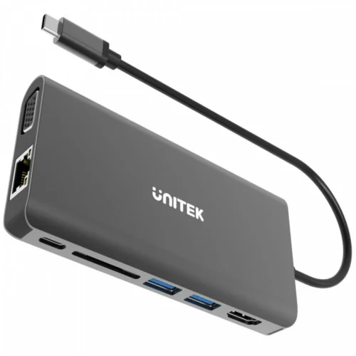 Unitek HUB 8-IN-1 USB3.1 Type-C PD 100W