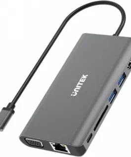 Unitek HUB 8-IN-1 USB3.1 Type-C PD 100W; D1019A