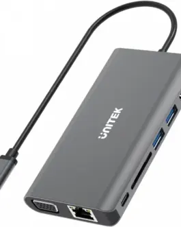 Unitek HUB 8-IN-1 USB3.1 Type-C PD 100W; D1019A