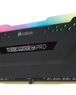 Alternative view of Corsair памет за компютър DDR4 Intel XMP Certified Vengeance PRO RGB 16GB/3200(2*8GB) черен CL16