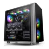 Thermaltake Компютър case - View 31 ARGB Tempeчервен Glass - черен
