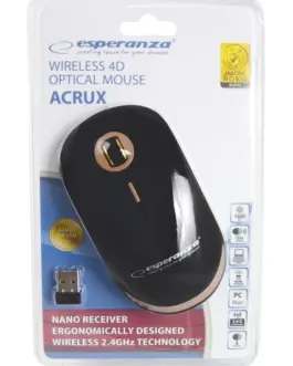 Esperanza Wireless optical мишка USB Acrux